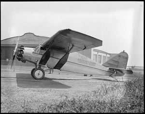 Russell Boardman's plane before the fire