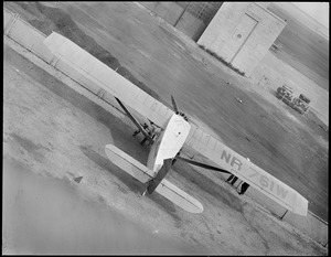 Russell Boardman's plane before fire at East Boston Airport