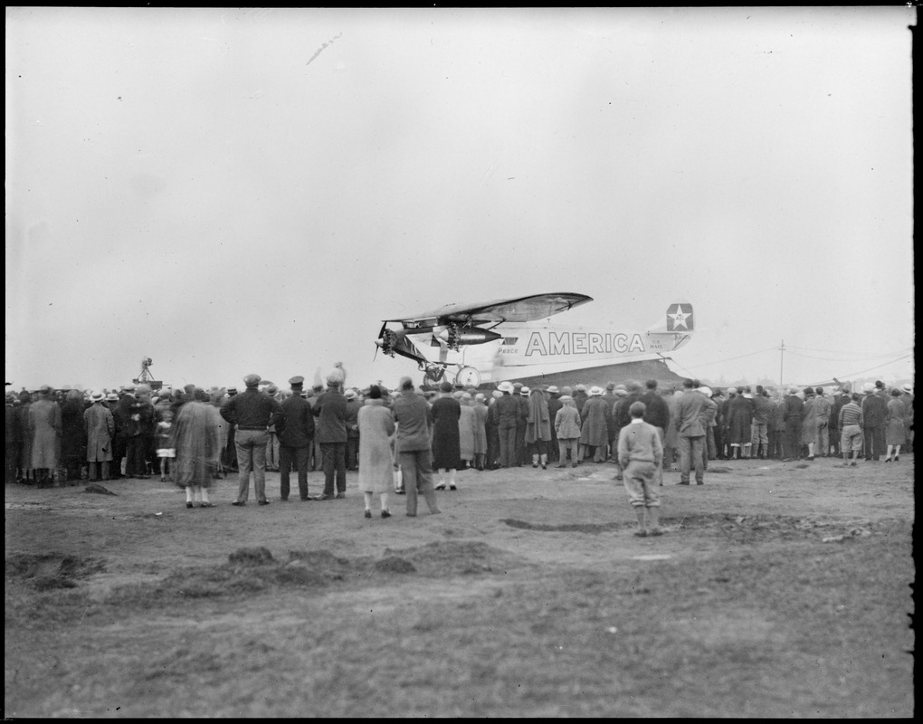 Plane America, the plane in which Byrd flew across the Atlantic, came ...