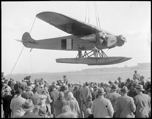 Launching Byrd's South Pole plane at East Boston Airport