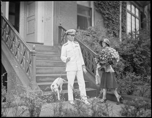 Admiral Byrd and wife in Boston