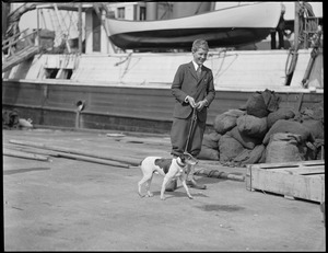 Byrd & dog at Navy Yard