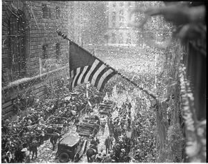 Commander Byrd arrival in Boston