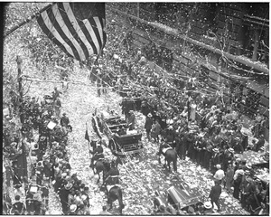 Commander Byrd arrival in Boston