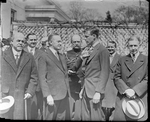 Lindy honored by Pres. Coolidge