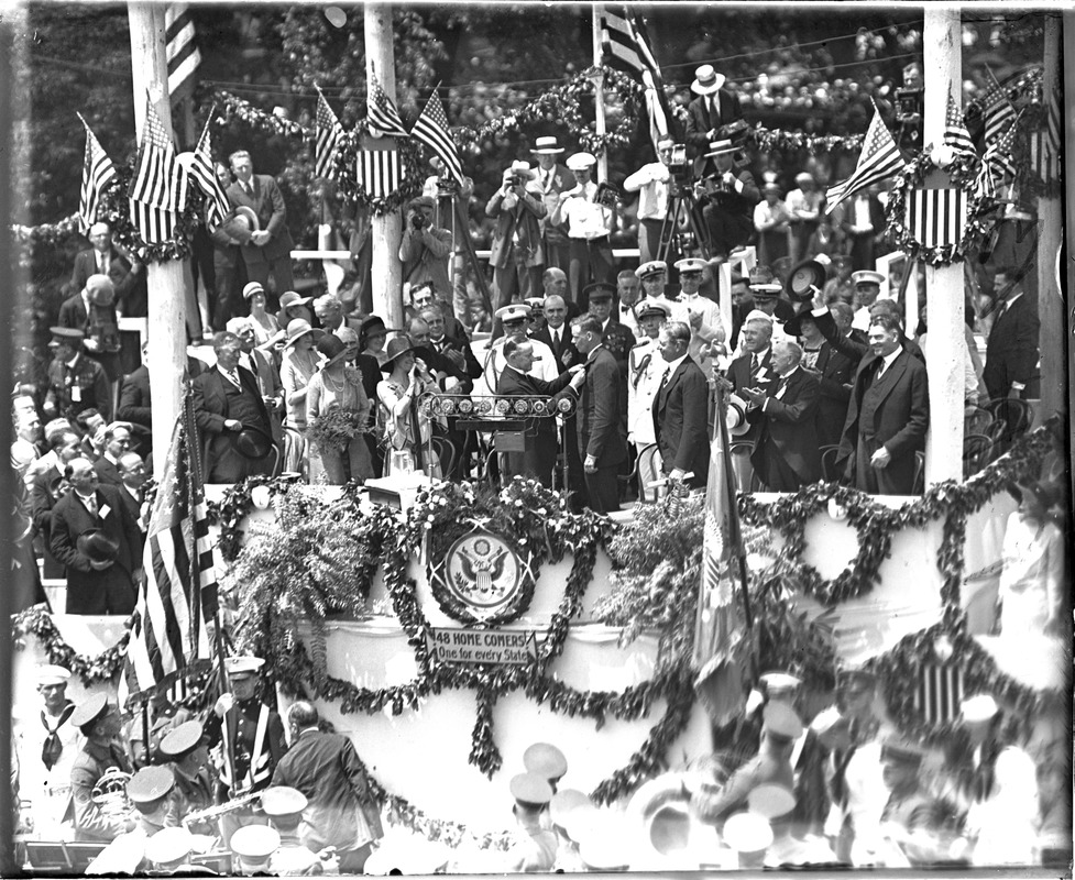 Lindbergh and Coolidge in Washington
