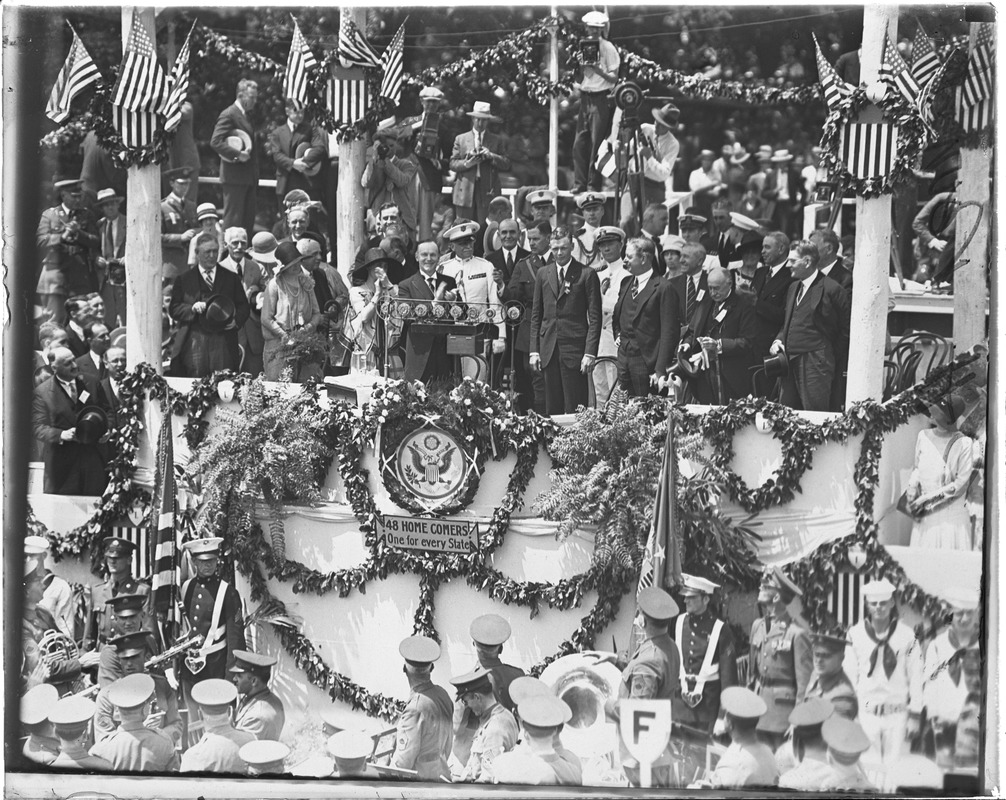 Lindbergh and Coolidge at Washington, D.C.
