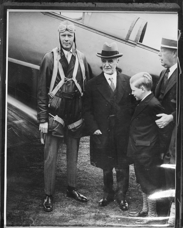 Col. Lindbergh and Dwight Morrow, Atlantic City, N.J.