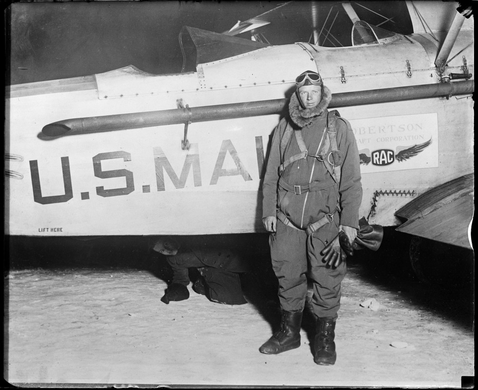 Lindy as a mail pilot