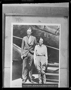 Two people, Charles Lindbergh