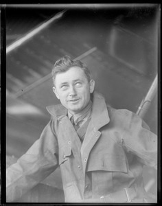 World Flier (famous) Lt. Smith at East Boston airport close-up