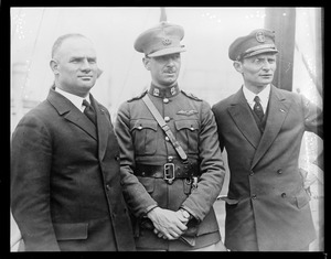German-Irish fliers - heroes in this country. R-R Capt. Koehl / Maj. Fitzmaurice / Baron von Huenefeld