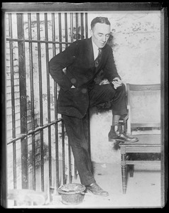 Gerald Chapman in his cell