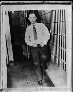 Bruno Richard Hauptmann in jail cell