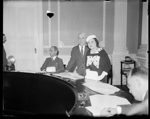 Charles and Rose Ponzi at deportation trial
