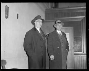 R-R: John F. Sullivan and Inspector Morrison. Sullivan was owner of Ritz where Garrett did his bleeding.