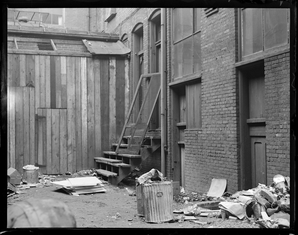 Alley behind Cotton Club in South End through which murderers escaped