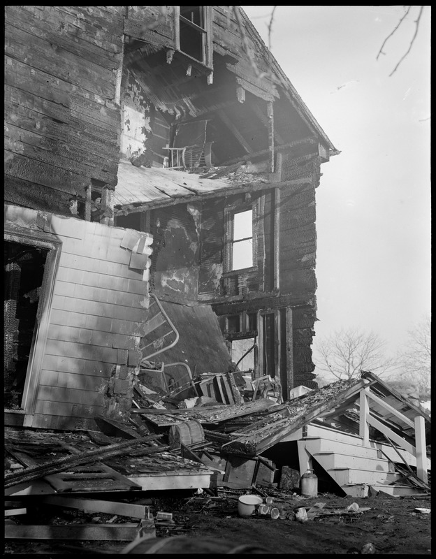 Gloucester home of tax collector Albert D. Hodson blown up by arson
