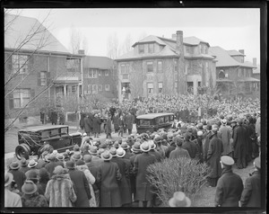 Charles "King" Solomon funeral at Fuller St., Brookline