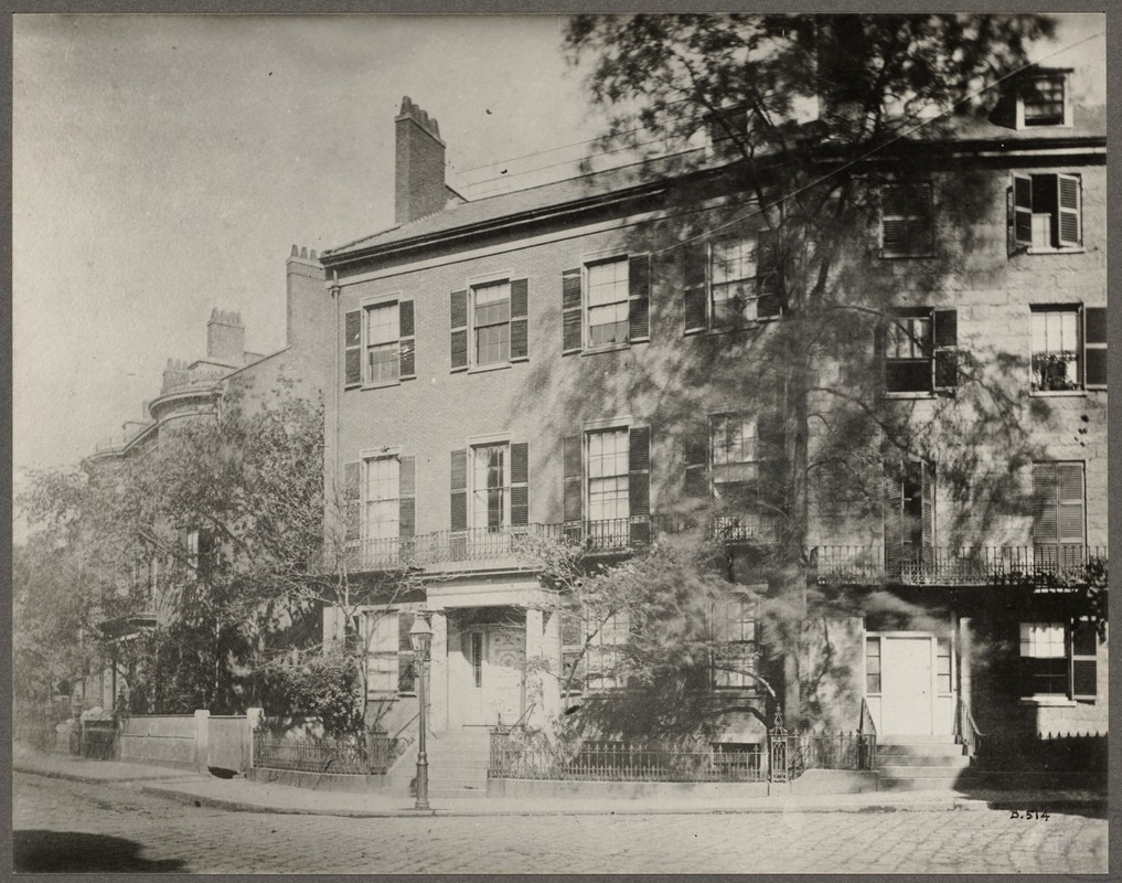 Massachusetts. Boston. Home of Daniel Webster. Summer Street, 1850 ...