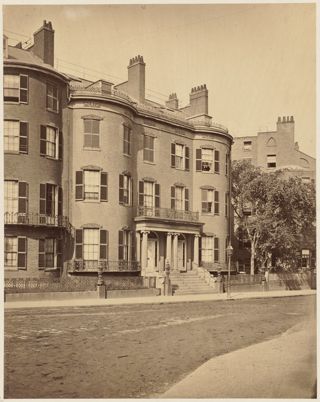 Houses, Summer St. with Daniel Webster House at extreme right, built c. 1835, razed c. 1865