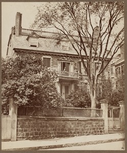 Hancock House, Beacon Street. Built by Thomas Hancock, 1737. Razed 1863