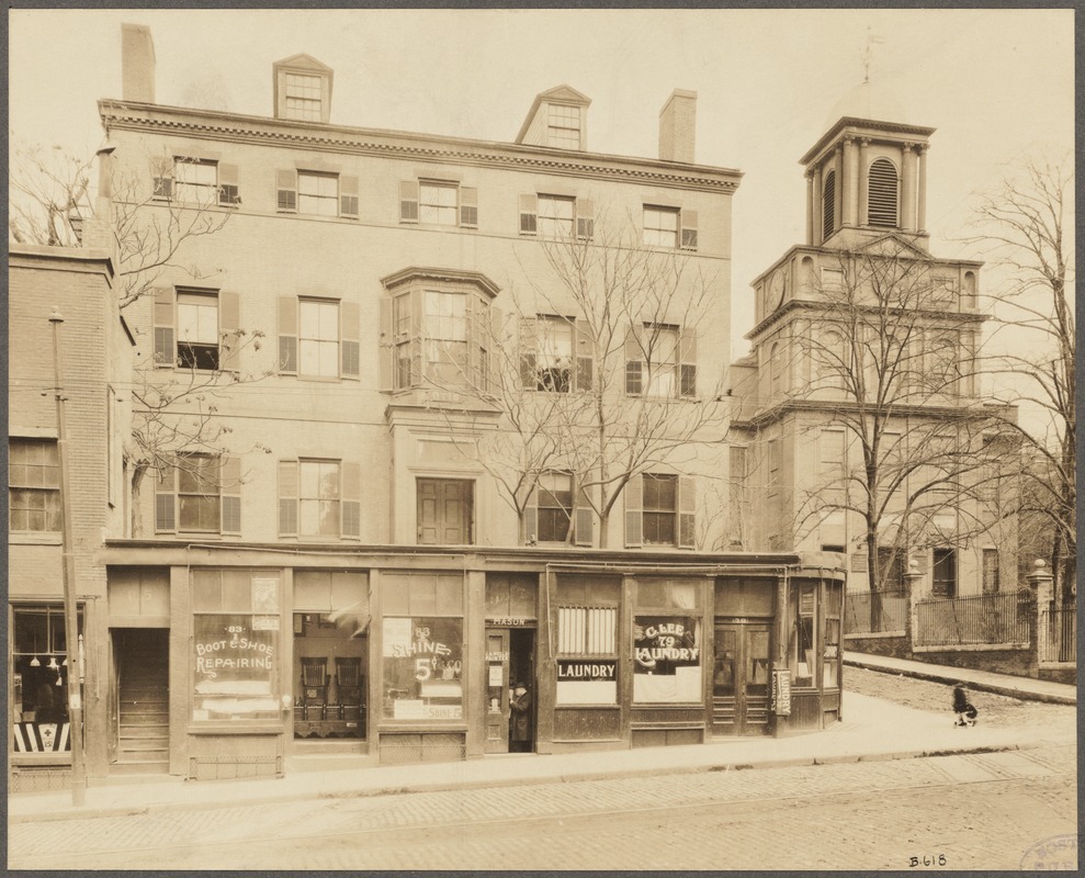 Massachusetts. Boston. Harrison Gray Otis House, 1793, 2 Lynde Street. Cambridge Street front