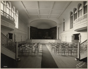 Boston. Fenway Court. Music room, looking toward stage
