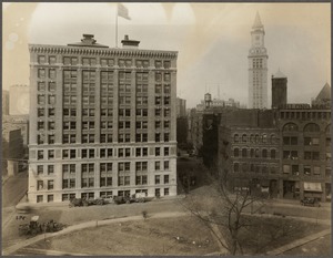Fort Hill Square about 1925. Telephone building
