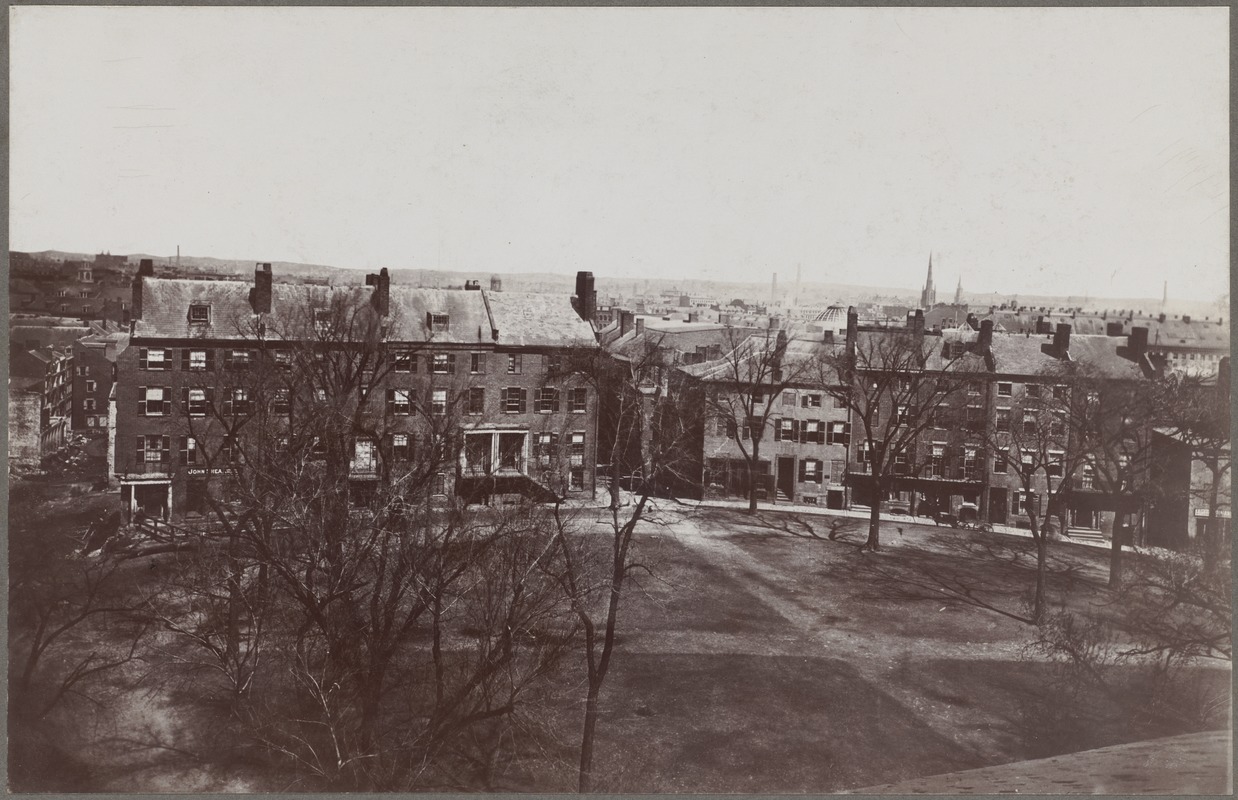 Boston, Massachusetts. Fort Hill Square. North side before demolition
