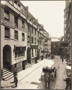 Province Court, looking north from the corner of Province Street, July 1901