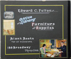 Edward C. Fulton Office and library furniture and supplies 180 Broadway