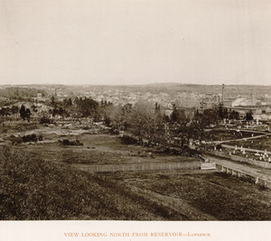 View looking north from reservoir, Lawrence