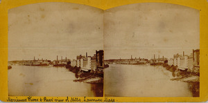 Merrimac River and rear view of mills, Lawrence, Mass.