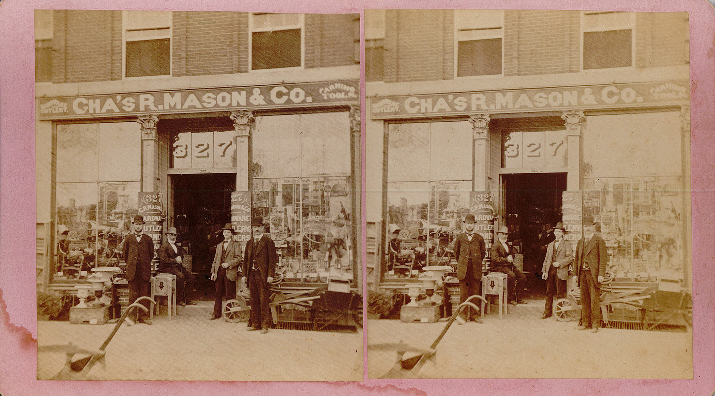 Store of Charles R. & Eugene J. Mason Hardware, 327 Essex St. Digital