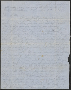 Letter from William Jubb to Thomas Jubb, West Chelmsford, Mass., November 8, 1862