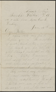Letter from William Jubb, camp near Brooke's Station, V.A., to Thomas Jubb, West Chelmsford, Mass., January 7, 1863
