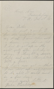 Letter from William Jubb, camp near Fredricksburg, V.A., to Thomas Jubb, February 1, 1863