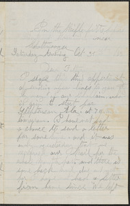 Letter from William Jubb, near Chattnooga, to Thomas Jubb, October 31, 1863