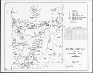 Building zone map of Wilbraham, Mass.