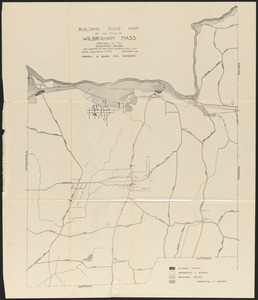 Building zone map of the town of Wilbraham, Mass.
