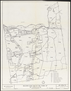 Building zone map of the town of Wilbraham, Massachusetts