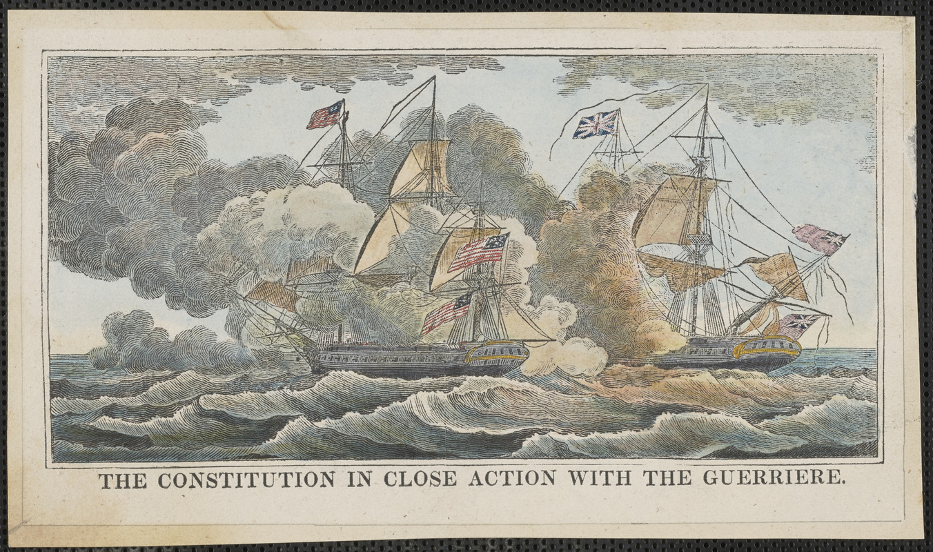 The constitution in close action with the Guerriere