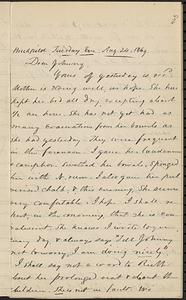 Letter from Zadoc Long to John D. Long, August 24, 1869