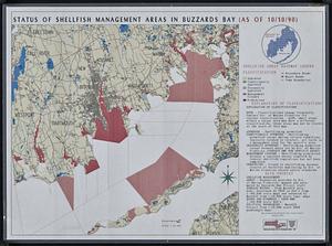 Status of shellfish management areas in Buzzards Bay (as of 10/10/90)