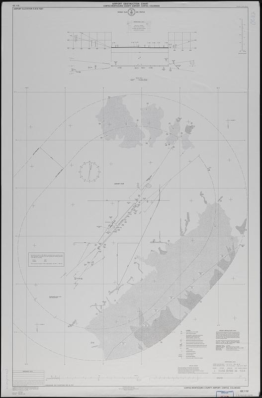 Airport obstruction chart OC 112, Cortez-Montezuma County Airport, Cortez, Colorado