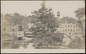 Nashua River Paper Co. mill and Main Street bridge