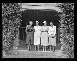 Four unidentified women