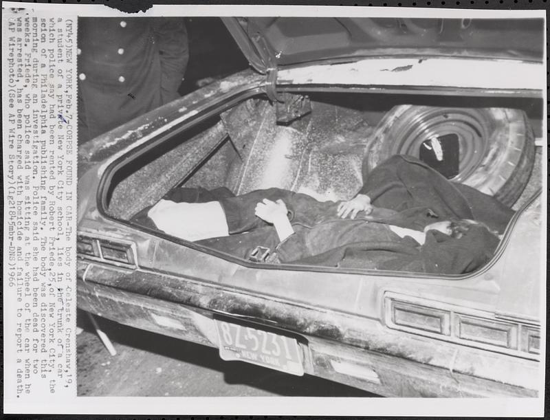 Corpse found in car