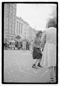 Hopscotch game, Boston Common